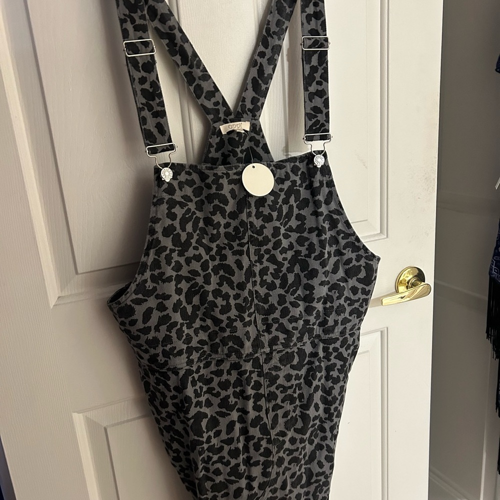 Leopard Overall Dress